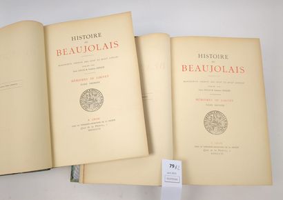 (Beaujolais). LOUVET (Pierre). Histoire du...