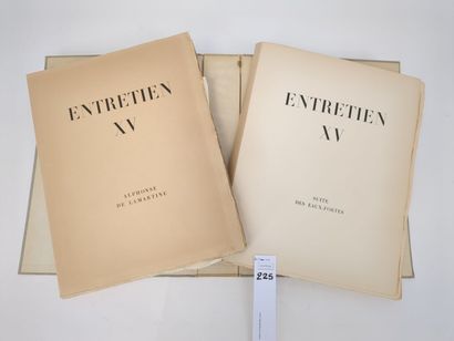 LAMARTINE (Alphonse de). Entretien XV. La...