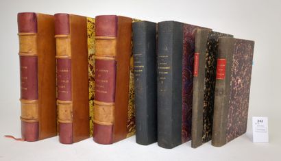Un lot de 5 ouvrages en sept volumes sur...