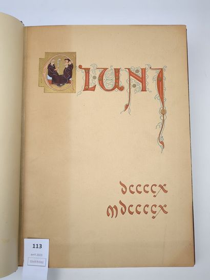 BRUEL (François-Louis). Cluni, album historique...