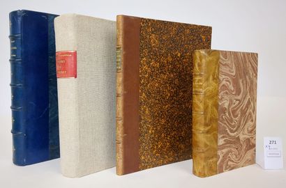 [Bourgogne]. Un ensemble de 4 volumes in-8...