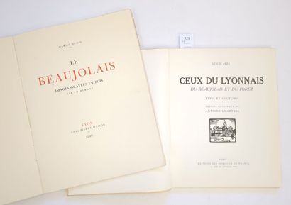 AUDIN(Marius). Le Beaujolais. Images gravées...