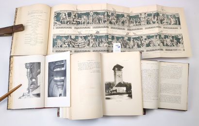 Réunion de 4 volumes reliés relatifs à l'histoire...