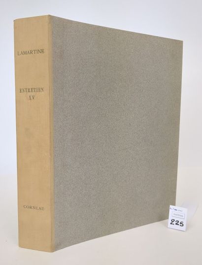LAMARTINE (Alphonse de). Entretien XV. La...