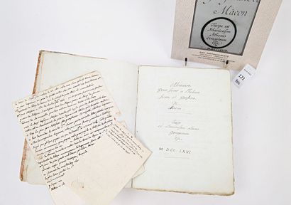 [Manuscrit] LAPLATTE (Abbé François) : Mémoires...