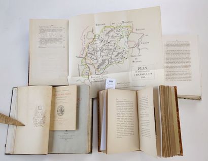 [Saône et Loire]. Un ensemble de 4 volumes...