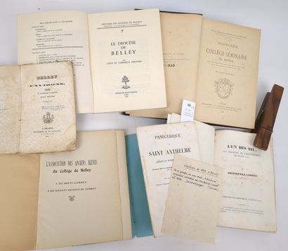 [Ain]. Réunion de 6 volumes relatifs à Belley...