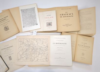 [Bourgogne]. 12 volumes relatifs à la Bourgogne,...