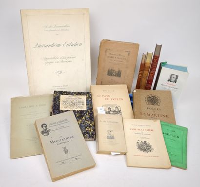 LAMARTINE (Alphonse, de). Réunion de 14 volumes...