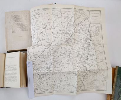 [Saône et Loire]. Réunion de 4 volumes reliés...