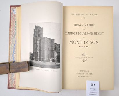 [Forez]. FAURE (F.-M.) - Monographie des...