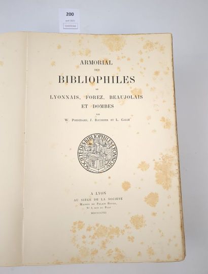 POIDEBARD (W.), J. BAUDRIER et L. GALLE....