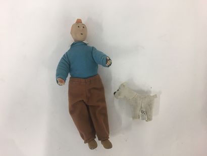TYCO TOYS, Tintin et Milou, deux sujet corps...