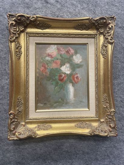 Henry SAINT-CLAIR (1899-1990
Bouquet de roses
Huile...