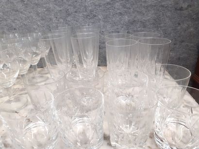 Service de verre de différents modèles 