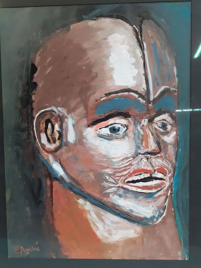 E. André,
portrait Bembé
huile sur papier
63...
