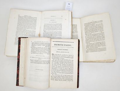 [Médecine]. Un ensemble de 3 volumes in-8...
