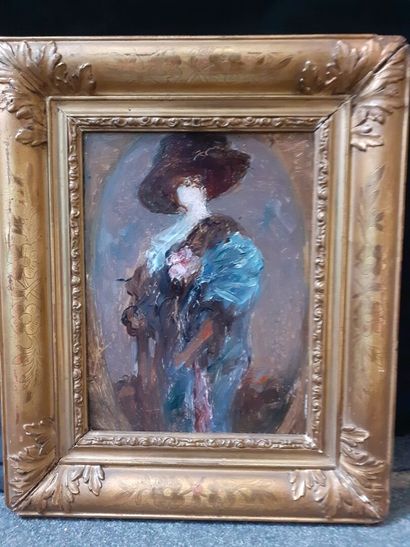 Joseph PERRACHON
Dame de qualité 
Huile sur...