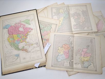 [Atlas] DELAMARCHE (A). Atlas de Géographie...
