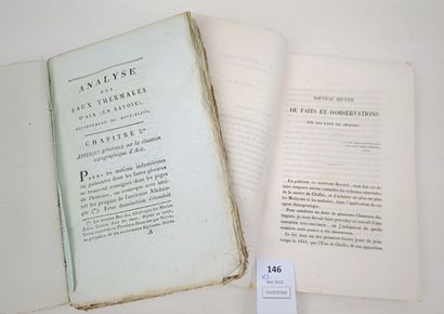 [Savoie]. Réunion de 2 volumes in-8 brochés :

SOCQUET...