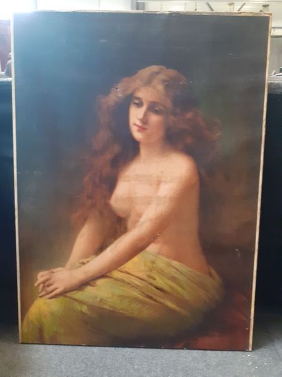Angelo ASTI (D'après) 
Femme en buste
Chromo...