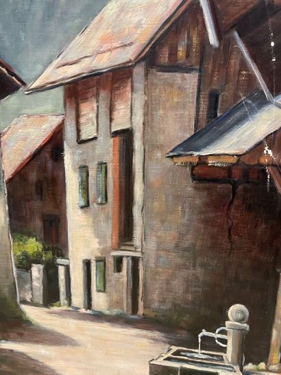 Edouard RIGOTTI
Vue du villlage de Marlens
huile...