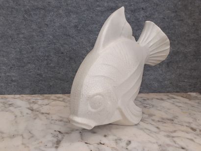 Poisson en ceramique craquelé Art Déco dans...