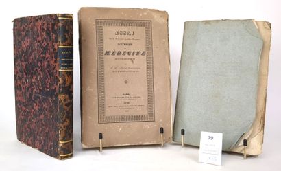 [Médecine]. Un ensemble de 3 volumes in-8...