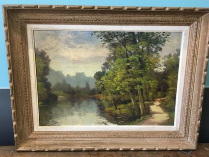 G. GUERIN
Bord de rivière
huile sur toile,...