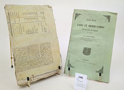 [Savoie]. Réunion de 2 volumes in-8 brochés :

SOCQUET...