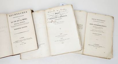 [Médecine]. Un ensemble de 3 volumes in-8...