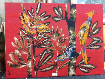 FUMERON 
Laine sur trame
57 x 76 cm 