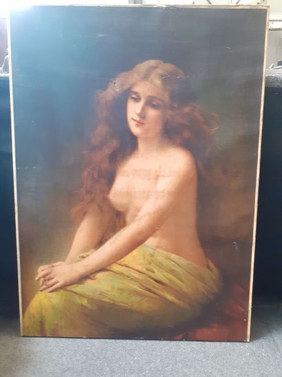 Angelo ASTI (D'après) 
Femme en buste
Chromo...