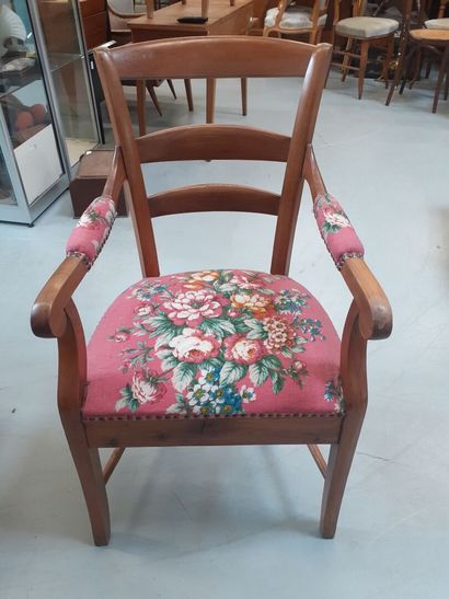Fauteuil de bridge en bois naturel 
93 x...
