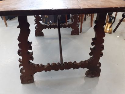 Table de salle à manger en bois naturel,...