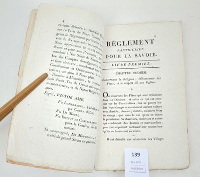 [Savoie]. Manifeste du Sénat de Savoie pour...