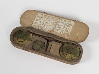 Deux trébuchets de changeur Lyon 18ème siècle
(un...