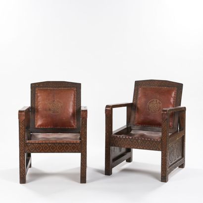 TRAVAIL MAROCAIN 1960

Paire de fauteuils...