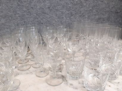 Service de verre de différents modèles 