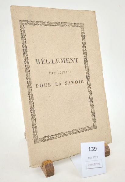 [Savoie]. Manifeste du Sénat de Savoie pour...