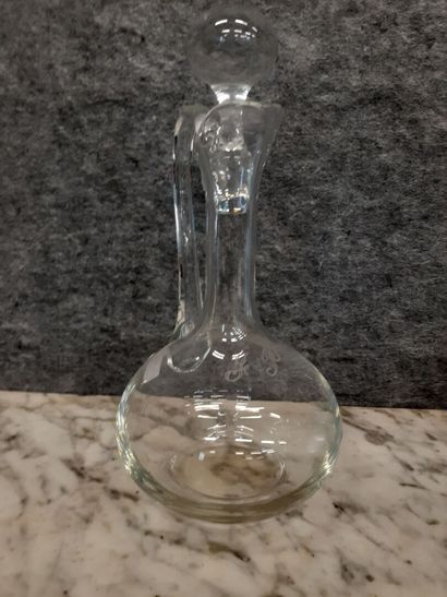 Carafe à décanter en cristal, cristalerie...