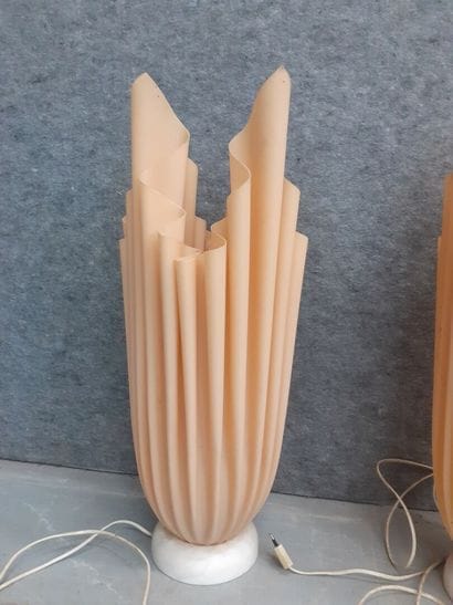 paire de lampe Georgia Jacob
h : 70 cm 
