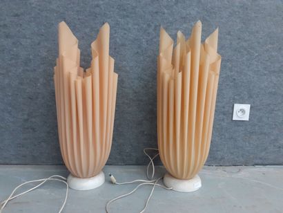 paire de lampe Georgia Jacob
h : 70 cm 
