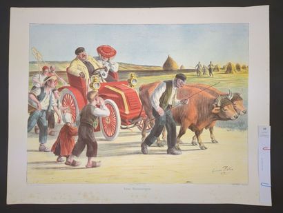 [Automobile]. REDON Georges (d'après). Une...