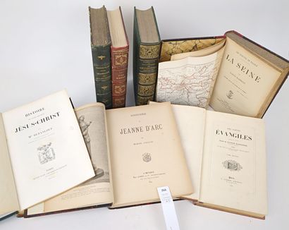 Un ensemble de 7 volumes in-4 du XIXe siècle,...
