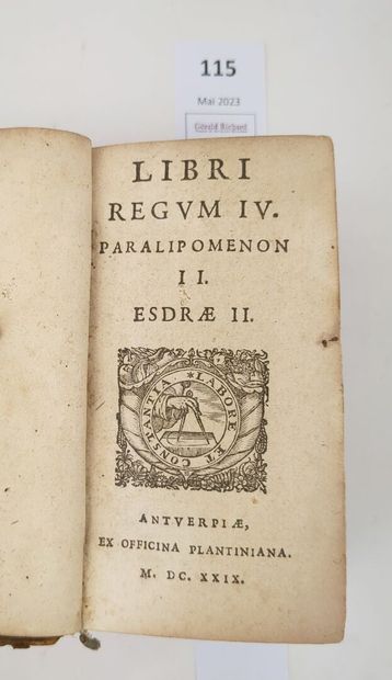 [Bible] Libri Regum IV. Paralipomenon II....