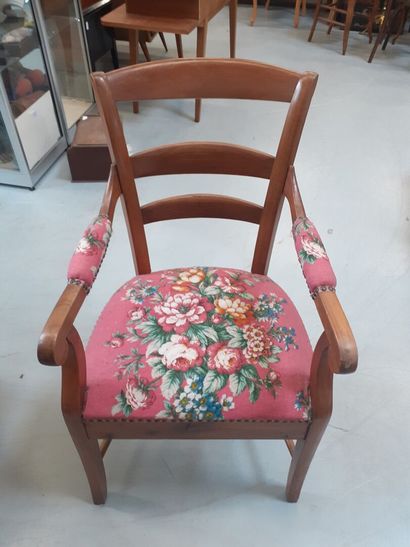Fauteuil de bridge en bois naturel 
93 x...