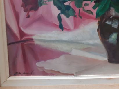 Elie MILLER RANSON
Bouquet de fleurs 
Huile...