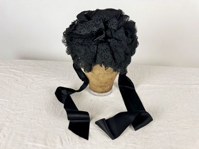Cinq petit bibis noir de mode pour dame de...