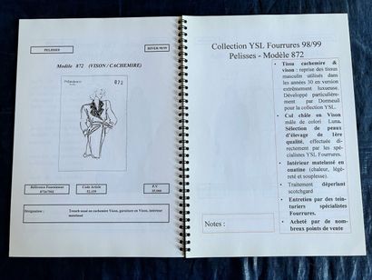 Neuf catalogues des collections Yves Saint...